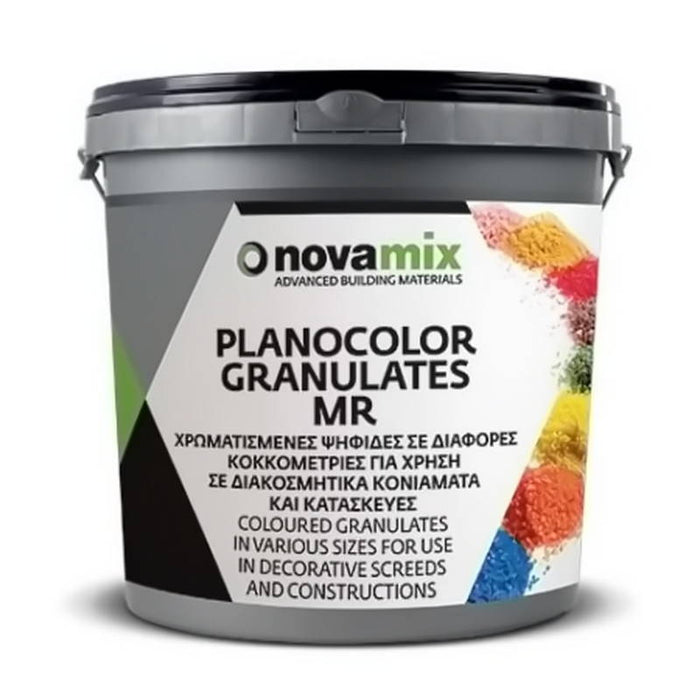 Novamix Planocolor Granulates MR Φυσικές 'Eγχρωμες Mαρμαροψηφίδες 25kgr
