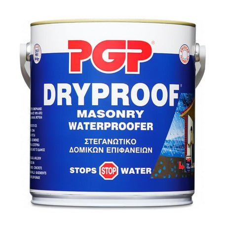 PGP Dryproof Masonry Waterproofer Μονωτικό Διαλύτου Εξωτερικής Εσωτερικής & Αρνητικής Υγρασίας | Dagiopoulos.gr