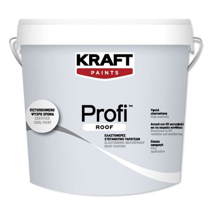 Kraft Profi Roof Επαγγελματικό Ελαστομερές Λευκό Μονωτικό Ταρατσών | dagiopoulos.gr