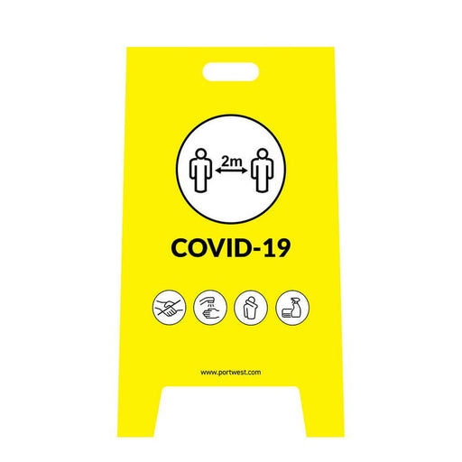 Πινακίδα Προειδοποίσης COVID-19 Τύπου A