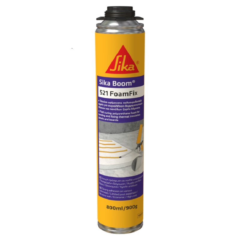 Sika SikaBoom-521 Foamfix Αφρός Διογκούμενος Πολυουρεθάνης 750ml ΠΙΣΤΟΛΙΟΥ