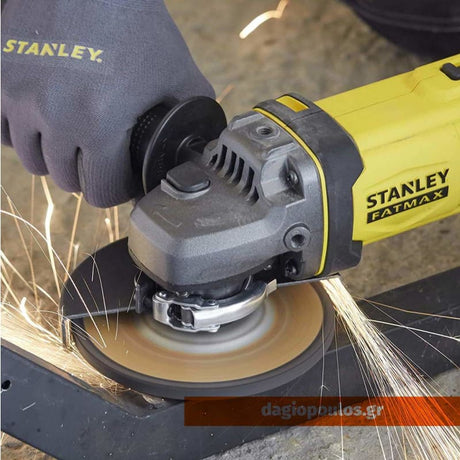 Stanley SFMCG400M2K-QW V20 Γωνιακός Τροχός Μπαταρίας Λιθίου 18V 125mm+2 Μπαταρίες 4.0Ah | Dagiopoulos.gr