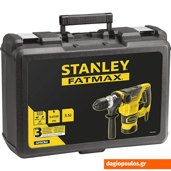 Stanley FME1250K Πνευματικό Πιστολέτο SDS-Plus 1250W 3.5J | dagiopoulos.gr