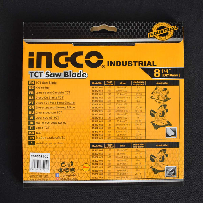 INGCO TSB321023 Δίσκος Κοπής Ξύλου και Αλουμινίου 210mm