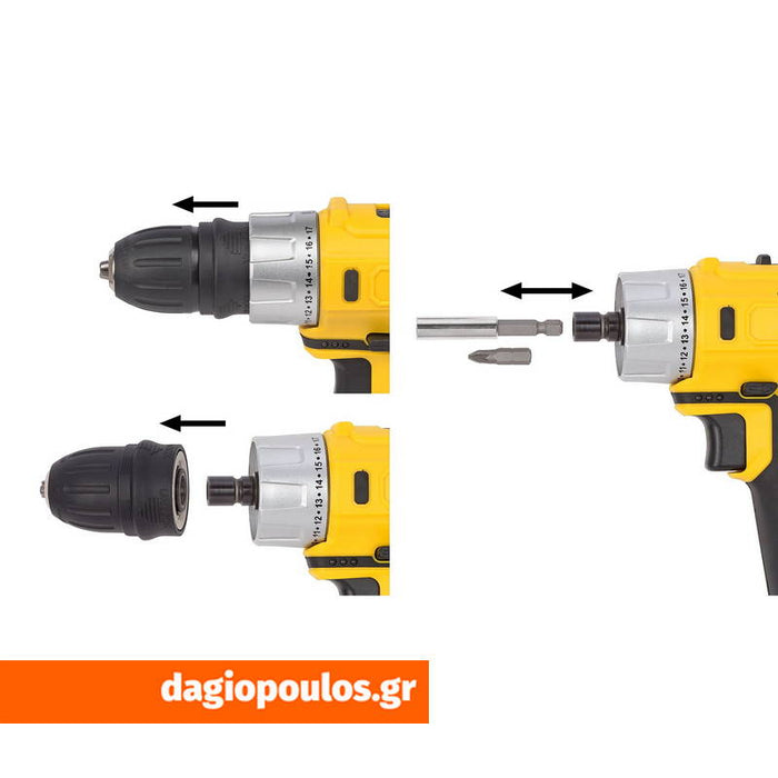 Powerplus POWX0041Li Δράπανο Παλμικό Κατσαβίδι Μπαταρίας 12 V | Dagiopoulos.gr