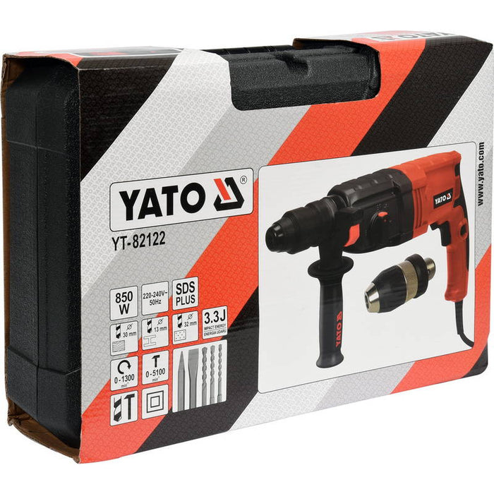 Yato YT-82122 Επαγγελματικό Πιστολέτο SDS Plus 850Watt Dagiopoulos
