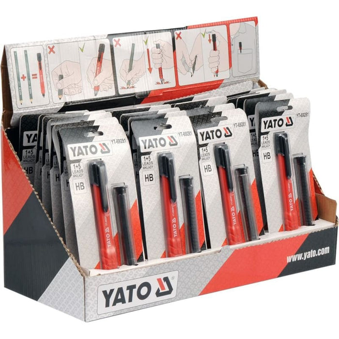 YATO YT-69281 Μηχανικό Μολύβι Επαγγελματιών & Πλακέ Μύτες Dagiopoulos.gr