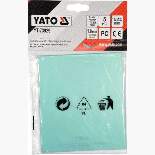 Yato YT-73929 Προστατευτικό Γυαλί Για Μάσκες Ηλεκτροσυγκόλλησης