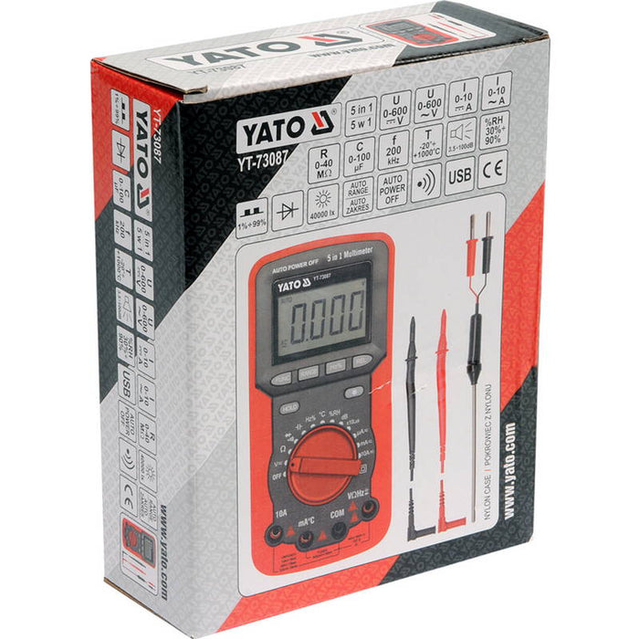 Yato YT-73087 Επαγγελματικό Λουξόμετρο & Υγρόμετρο Dagiopoulos.gr