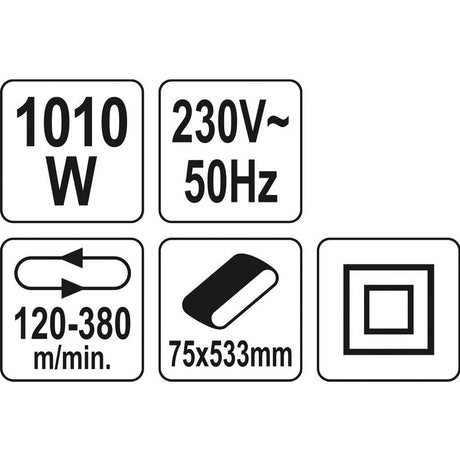 Yato YT-82240 Επαγγελματικός Ταινιολειαντήρας 1010Watt Dagiopoulos