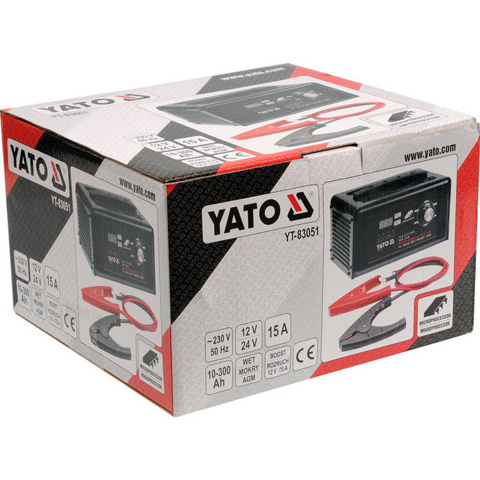 Yato YT-83051 Επαγγελματικός Φορτιστής Μπαταρίας 12V/24V Dagiopoulos