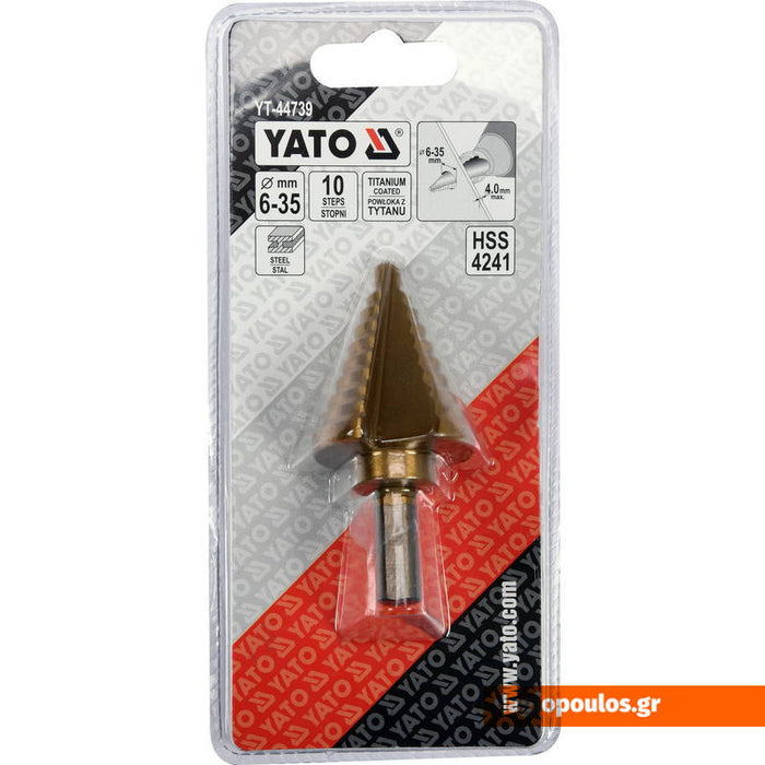 Yato YT-44739 Τρυπάνι Κωνικό Με Διαβάθμιση 6-35mm