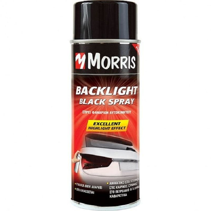 Morris 35392 Backlight Black Spray - Σπρέι Φαναριών Μαύρο 400ml
