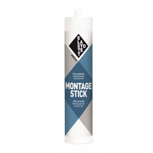 Elastotet Montage Stick W Κόλλα Μονταρίσματος Ακρυλική Νερού Λευκή 280ml | Dagiopoulos.gr