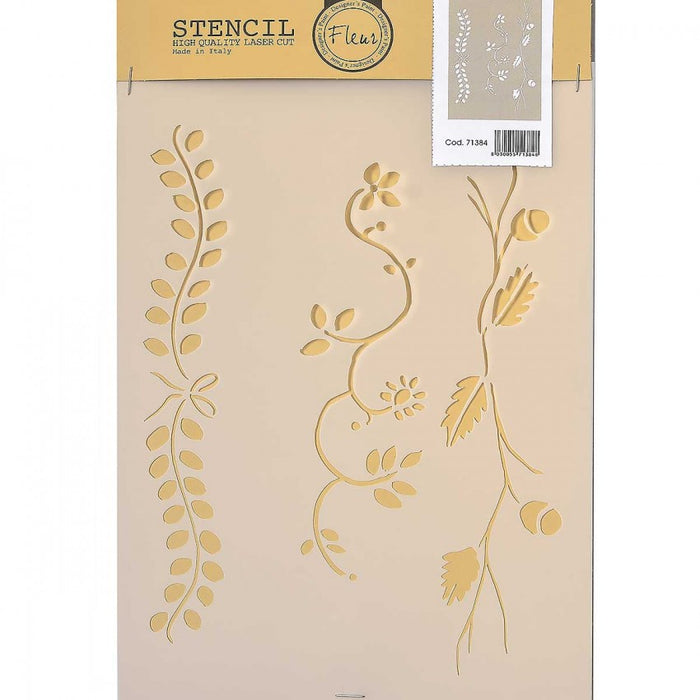 Fleur Stencil Seasonal Garlands Διακόσμηση Τοίχου 21*29,7cm
