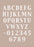 Fleur Stencil Alphabet 601 Διακόσμηση Τοίχου 21*29,7cm