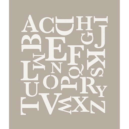 Fleur Stencil Alphabeto Moderno Διακόσμηση Τοίχου 35*40cm