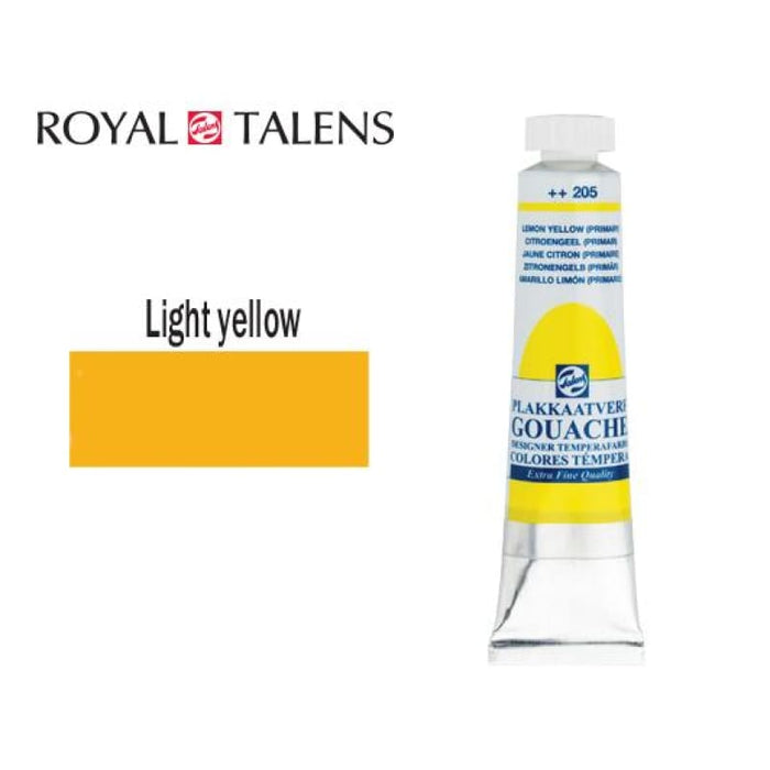 Talens Gouache 201 Light Yellow 20ml