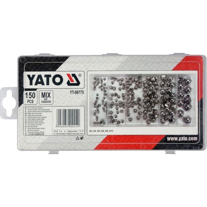 YATO YT-06775 Παξιμάδια Τυφλά Σετ 150 Τεμαχίων Dagiopoulos.gr